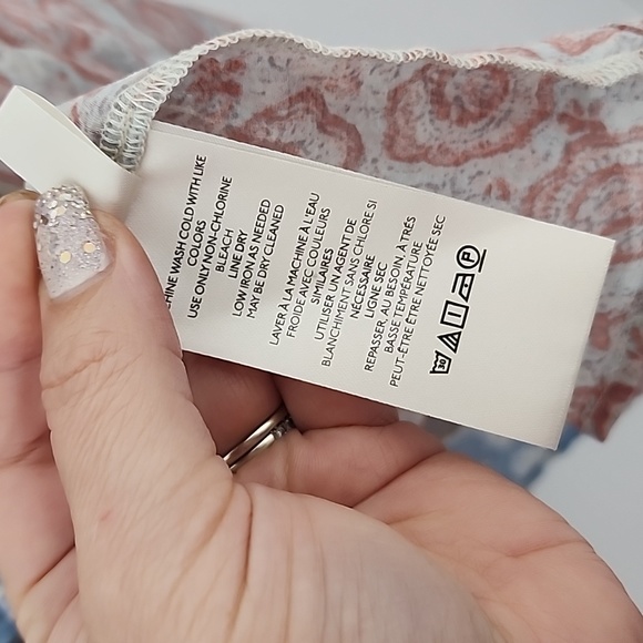 Free people Merrie Mixed-Print Tunic size s new - Picture 5 of 14